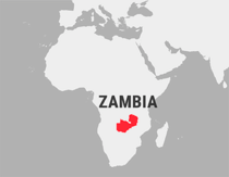 Landkarte Sambia